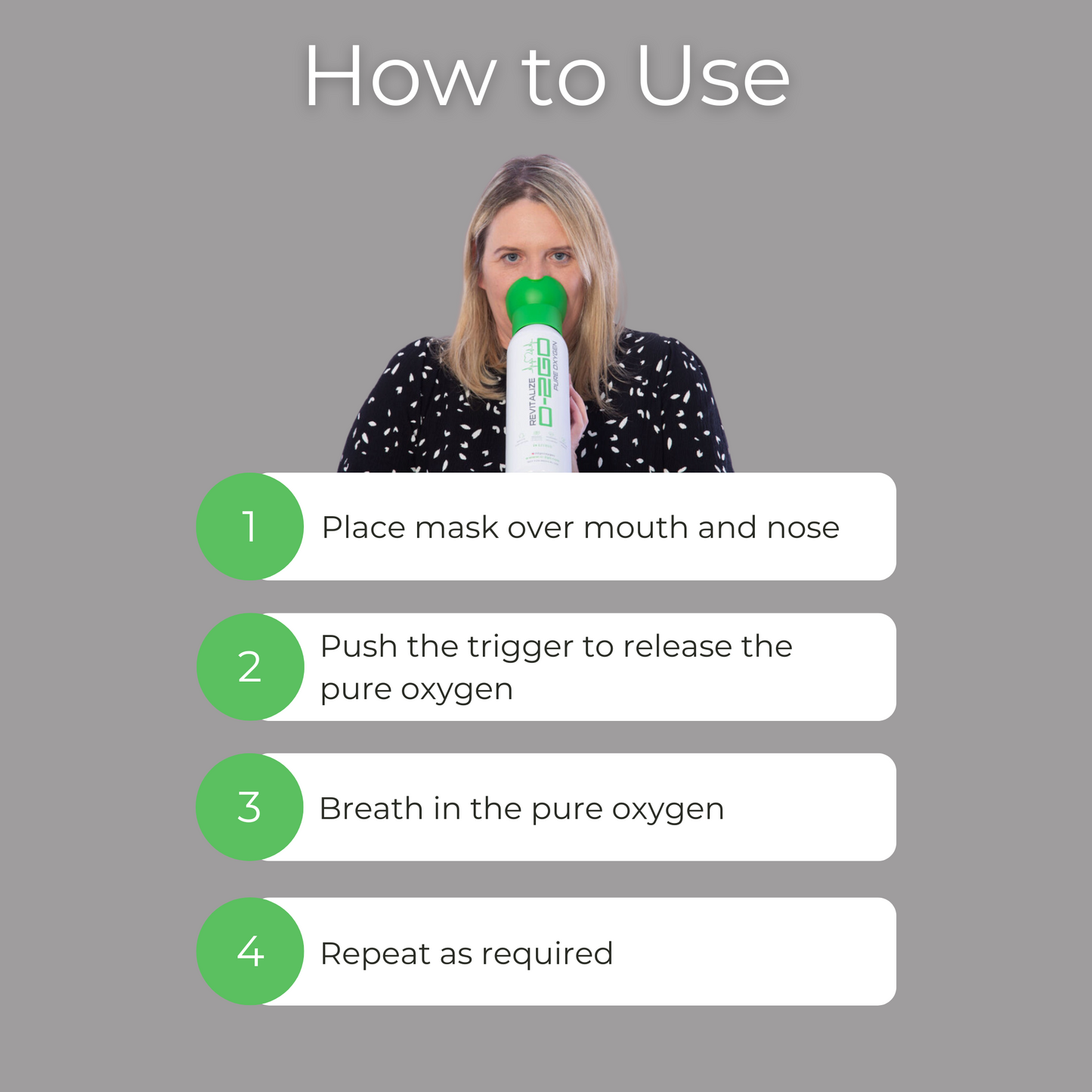 O-2GO 18 Litre Oxygen Can with Inhaler Cap