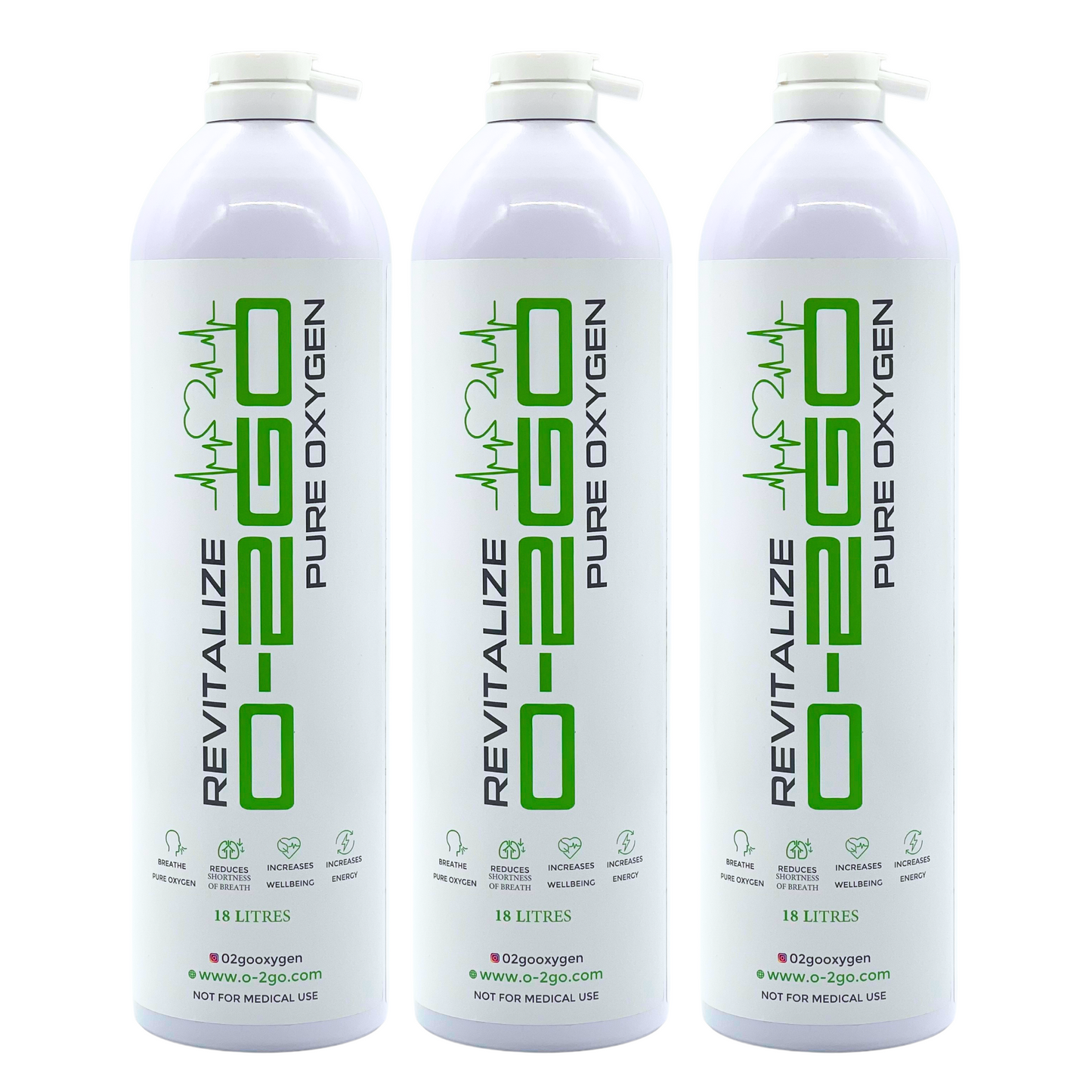 O-2GO 18L Oxygen Can Replacement (No Mask)