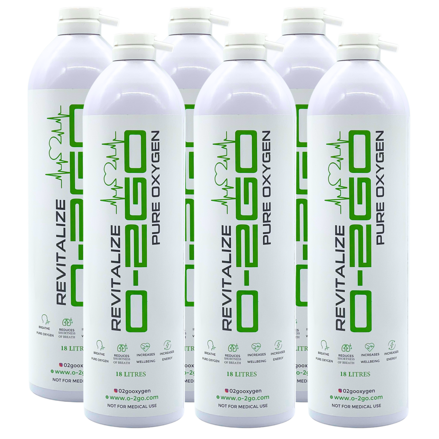 O-2GO 18L Oxygen Can Replacement (No Mask)