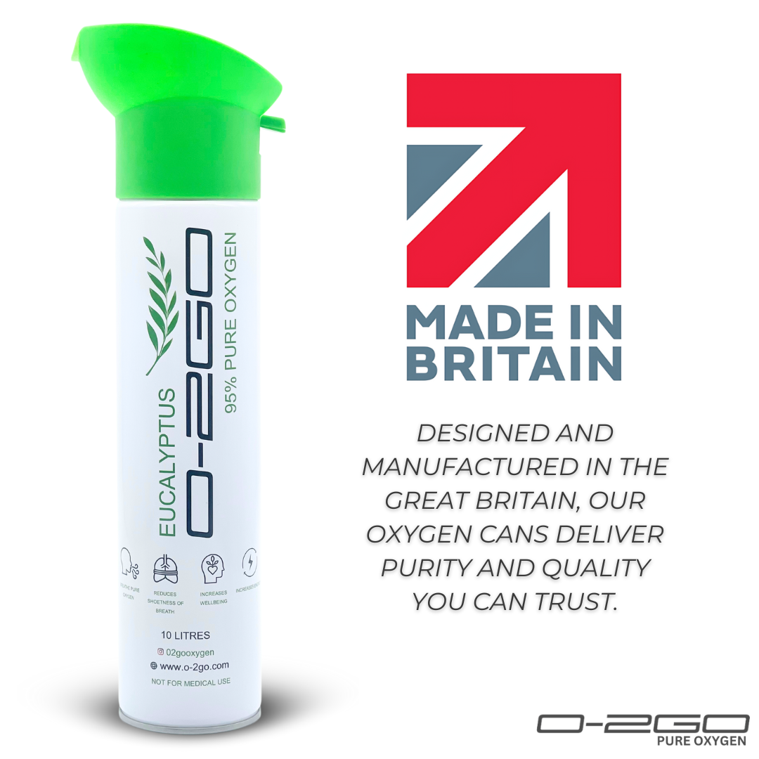 O-2GO 10L Oxygen Can with Eucalyptus Aroma for Cold and Flu