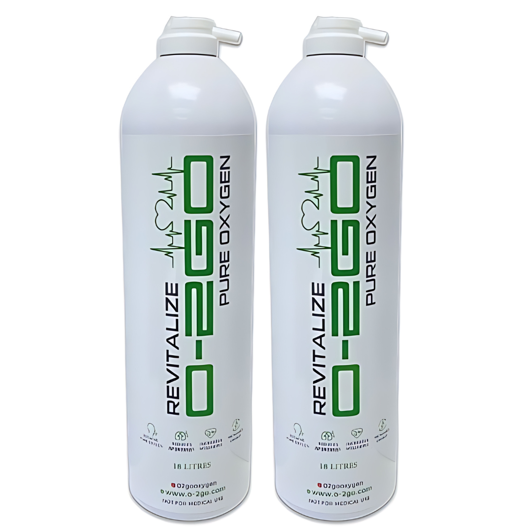 O-2GO Replacement Cans - 99.5% Pure Oxygen for Enhanced Wellness