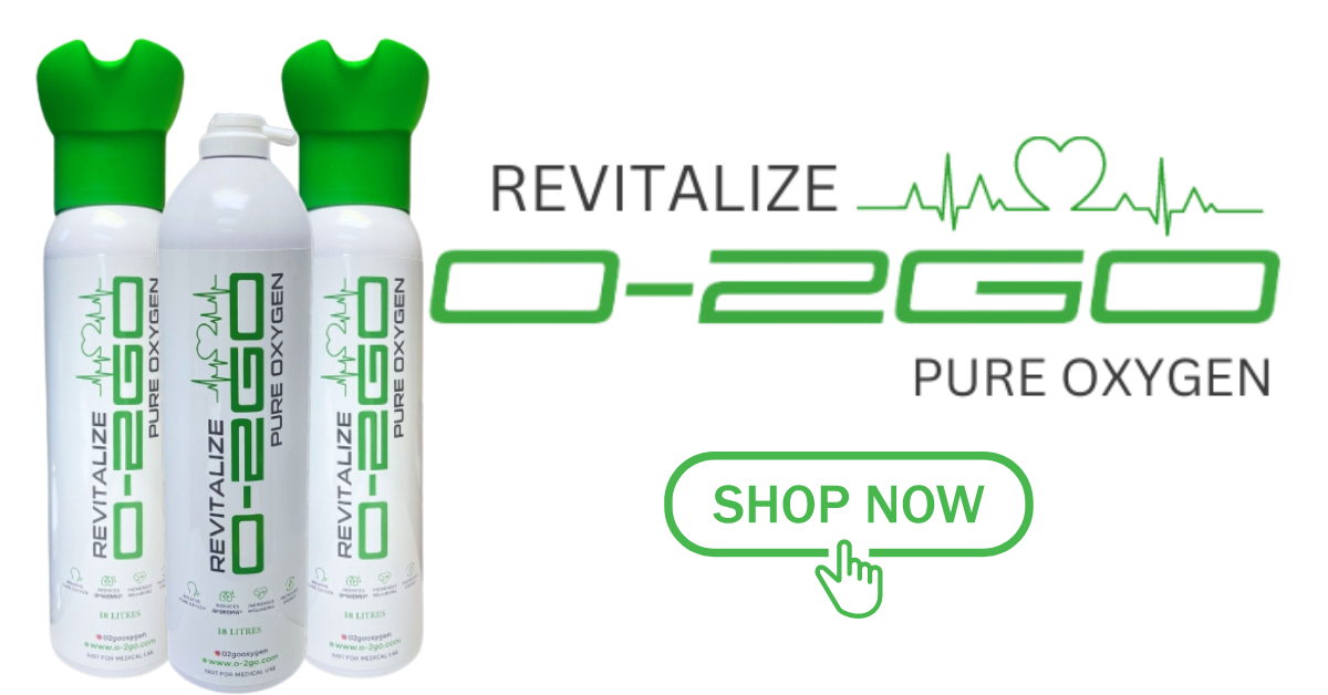 O-2GO Oxygen Can - Pure Oxygen for Enhanced Performance and Wellness