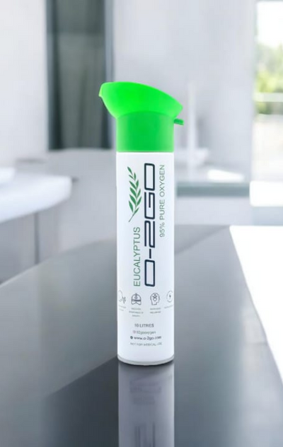 O2 Go O-2GO Oxygen Can - Pure Oxygen for Enhanced Performance and Wellness